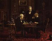 Thomas Eakins The Chess Players oil painting artist